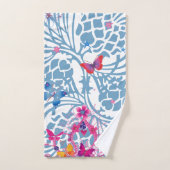 Liebliches Bläschen Feminine-Schmetterlingsmuster Badhandtuch Set (Handtuch)