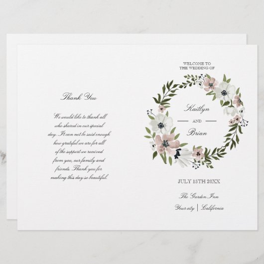 Liebliches Blumenprogramm (Vorne/Hinten)