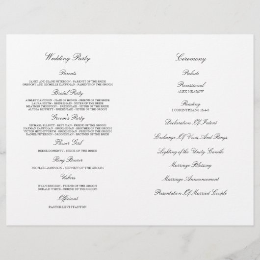 Liebliches Blumenprogramm (Rückseite)