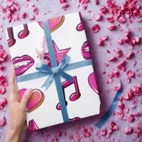 Liebliches Comic-Buch-Stil Kiss-Star-Musik