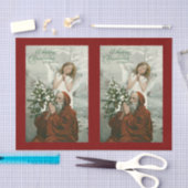 Liebliches Engel- und Santa-Zartpapier Seidenpapier (Handwerk)