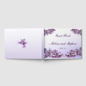 Liebliches Floral Lilac Blume Wedding Gästebuch (Voll)
