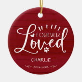 Liebliches Foto für Katzen oder Hunde Keramik Ornament (Vorne)