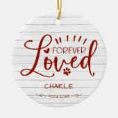 Liebliches Foto für Katzen oder Hunde Keramik Ornament (Vorne)