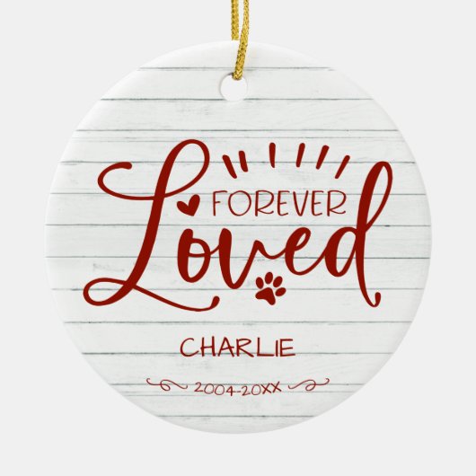 Liebliches Foto für Katzen oder Hunde Keramik Ornament (Vorne)