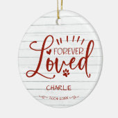 Liebliches Foto für Katzen oder Hunde Keramik Ornament (Links)