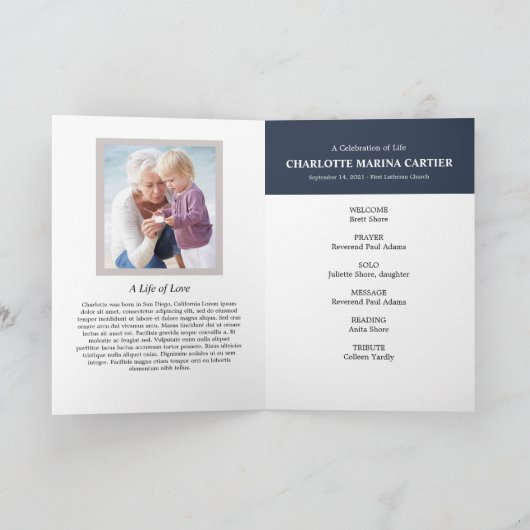 Liebliches Foto-Programm Programm (Innenseite)