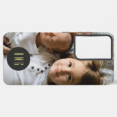Liebliches Foto und Monogramm Samsung Galaxy Hülle (Rückseite (Horizontal))