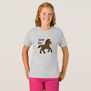 Liebliches Galoppieren! Glückliches Fohlen Kawaii- T-Shirt