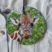 Liebliches Giraffe-Portrait Button (Beispiel)