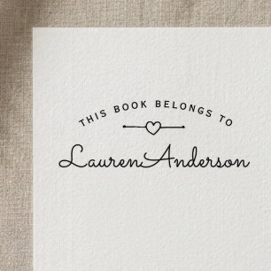 Liebliches Heart Handmade Book gehört zum Buchzeic Permastempel