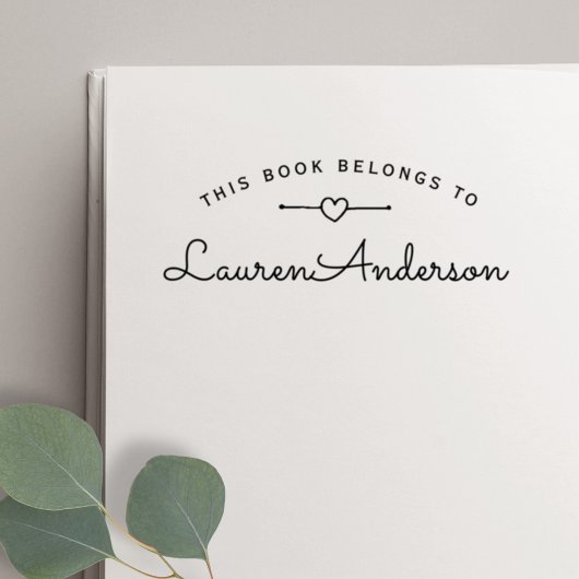 Liebliches Heart Handmade Book gehört zum Buchzeic Permastempel