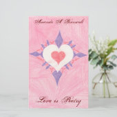 Liebliches Herz Briefpapier (Stehend Vorderseite)