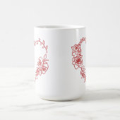 Liebliches Herz der Blüte Kaffeetasse (Mittel)