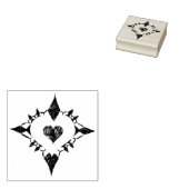 Liebliches Herz Gummistempel (Stempel)