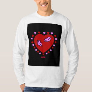 Liebliches Herz Kisses Men's Long Sleeve Shirt