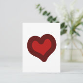 Liebliches Herz Postkarte (Stehend Vorderseite)