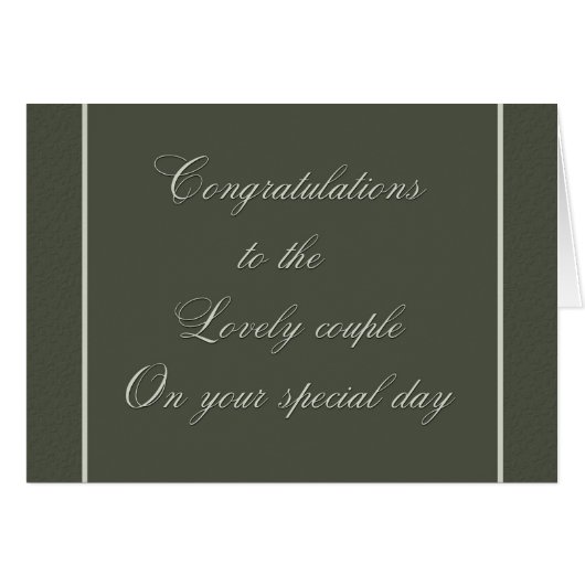 Liebliches Hochzeitspaar (Vorderseite (Horizontal))