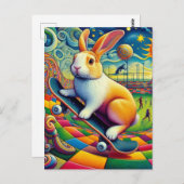 Liebliches holländisches Kaninchenfliegen Postkarte (Vorne/Hinten)