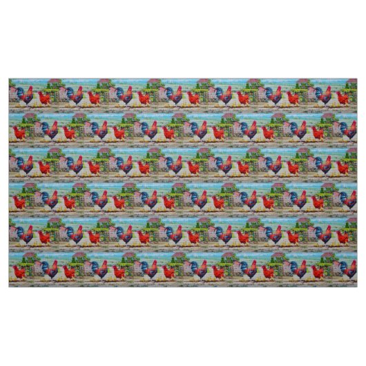 Liebliches Huhn Stoff (Fat Quarter (45,7 x 55,9 cm))