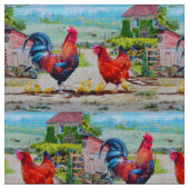 Liebliches Huhn Stoff (Nahaufnahme)
