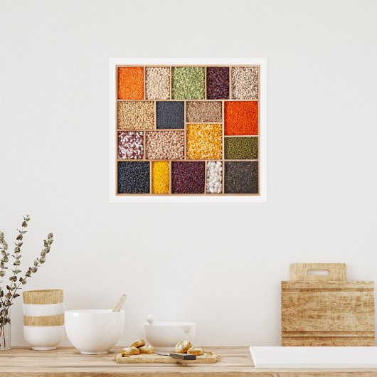 Liebliches Leguminosen-Poster Poster (Küche)