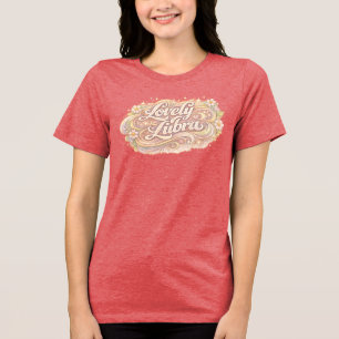 Liebliches Libra-Sternzeichen-T-Shirt – Ausgeglich Tri-Blend Shirt