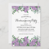 Liebliches Lilacs Spring Housewarming Party Einladung (Vorderseite)