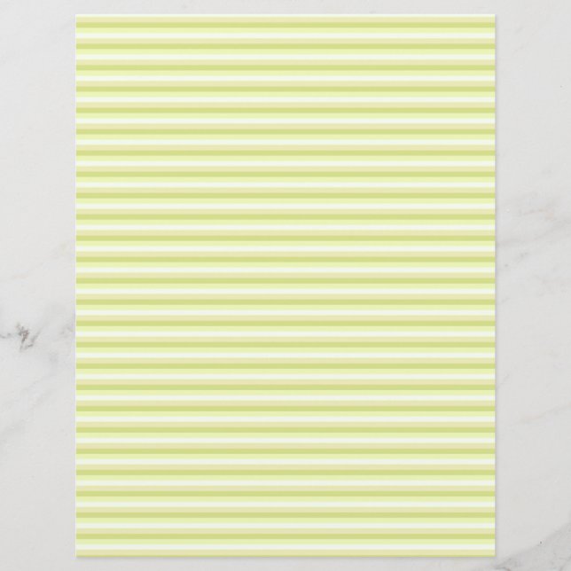 Liebliches Lime Green Strip Scrapbook Paper (Vorderseite)