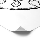 Liebliches Mandala Adult Coloring Poster (Ecke)