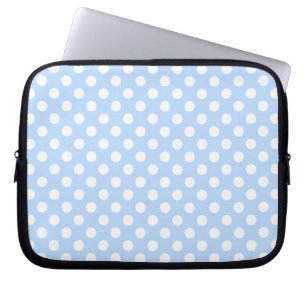 Liebliches Muster pastellfarbener und weißer Polka Laptopschutzhülle