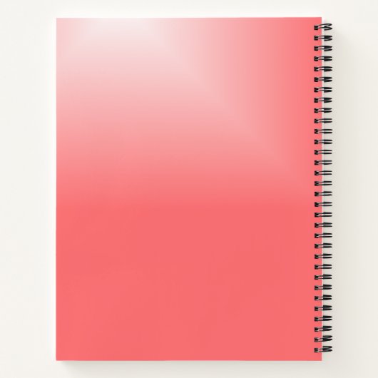 Liebliches Ombre Pink Affirmations Notebook Notizblock (Rückseite)