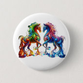 Liebliches Pferd Button (Vorderseite)