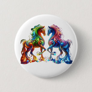 Liebliches Pferd Button