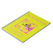 Liebliches Pink Baby Bird Baby Notizblock (Linke Seite)