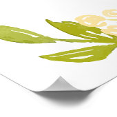 Liebliches Pink Peony Welcome Sign (24x36) Poster (Ecke)