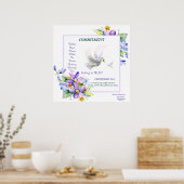 Liebliches Poster Delikate Taube Verpflichtung (Küche)