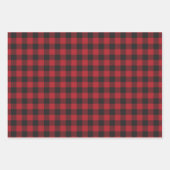 Liebliches Red Christmas Holiday Geschenkpapier Set (Vorderseite 3)