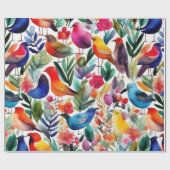 Liebliches rosa Blume Wrapping Paper Geschenkpapier (Flach)