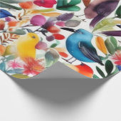 Liebliches rosa Blume Wrapping Paper Geschenkpapier (Ecke)