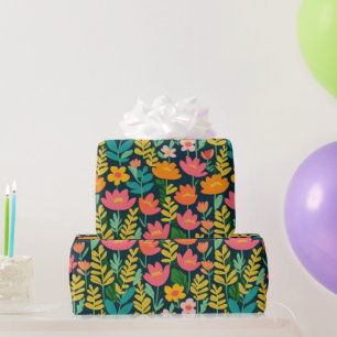Liebliches rosa Blume Wrapping Paper Geschenkpapier
