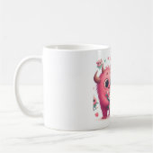 Liebliches rosa Monster & The Girl Kaffeetasse (Links)
