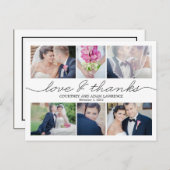 Liebliches Schreiben Hochzeit Dankeschön Karte - W (Vorne/Hinten)