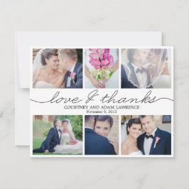 Liebliches Schreiben Hochzeitsfeier Foto Dank Kart Dankeskarte