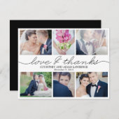 Liebliches Schreiben Hochzeitsfeier Foto Dank Kart Dankeskarte (Vorne/Hinten)