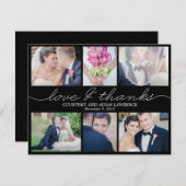 Liebliches Schreiben Hochzeitsfeier Foto Danke Kar (Vorne/Hinten)