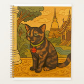Liebliches Siam Cat Notebook Planer (Vorderseite)
