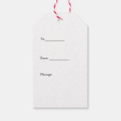 Liebliches Sonnenuntergang-Baumgeschenk Geschenkanhänger (Rückseite)