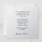 Liebliches Tea-Rose 25. Hochzeitliches Jubiläum Pa Einladung (Rückseite)