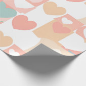 Liebliches und niedliches Herz-Event-Papier Geschenkpapier (Ecke)